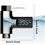 Chesoon Thermomètre de douche à lecture instantanée avec affichage numérique Fahrenheit/centigrade 5-85 ℃ pour le bain de bébé, 