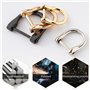 6 Pièces Boucle avec vis amovible Attaches pour Anses de Sac Métal Anneaux D Détachable Beau et durable Pour attacher aux bretel