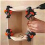 MDDC 4 Pièces Presses d'Angles, Pince à Angle Droit à 90 Degrés, Clip Simple à Angle Droit Réglable, Presse d'Angle Bois ​Avec, 