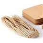 50 Pièces Kraft Papier Boite Cadeau, Cadeau Carton Kraft, Boite Cadeau Craft Marron, Boite Kraft CarréE Avec Rabats, Avec éTique