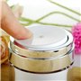 YUEHUA Flacon Pompe sans air, Contenant cosmétique Portable,Flacon de crème de Voyage Rechargeable Vide pour lotions, crèmes, Po