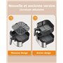 Innsky Friteuse sans Huile 5,5L avec 7 programmes, Air Fryer 1700W, Friteuse à Air Chaud avec 32 Recettes et écran tactile numér