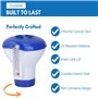 Distributeur de produits chimiques pour piscine, spa - Distributeur flottant de tablettes de chlore pour extérieur, intérieur, p