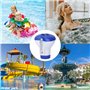 Distributeur de produits chimiques pour piscine, spa - Distributeur flottant de tablettes de chlore pour extérieur, intérieur, p