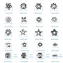 Perles Intercalaires Tibétaines en Argent, 160Pcs Perles d’Espacement Tibétain en Acier d'Alliage pour Création de Accessoire Bi