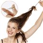 Dadabig 320PCS Épingles à Cheveux et Petit Élastique Cheveux Silicone, Pince a Cheveux en Forme de U Noir & Or avec Boîte de Ran
