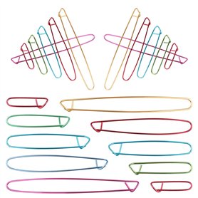 Dadabig 20 pcs arrêt maille en alliage aiguilles à tricoter crochet pour tricoter des notions crochet aiguille bricolage tricot