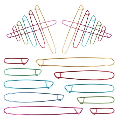Dadabig 20 pcs arrêt maille en alliage aiguilles à tricoter crochet pour tricoter des notions crochet aiguille bricolage tricot