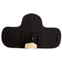 Merauno Selle de selle en peau d'agneau véritable et coussin polyvalent avec fourrure d'agneau véritable et coton matelassé