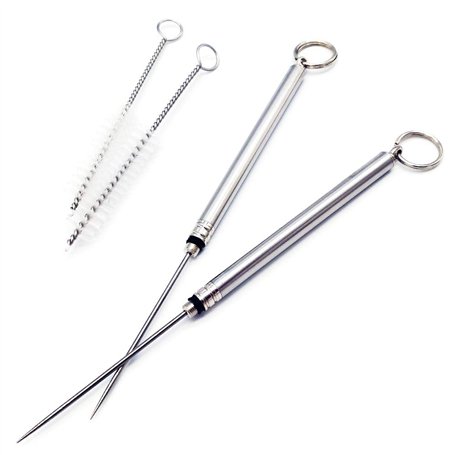 2pcs Cure Dents en Titane