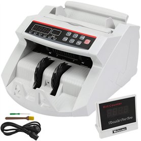 BuoQua Compteuse de Billets Valorisatrice UV/MG Détection Des Faux Billets Avec LED Affichage