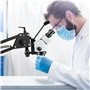 VEVOR Micro miroir multidirectionnel incrusté avec support à ressort 7X-45X multidirectionnel microréglage, microscope, microsco