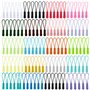 UTMACH 120 Pcs Cordon de Tirettes de Fermeture Eclair Colorées Cordon de Tirage Extension Rallonges de Fermeture Eclair Tirette