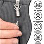 Neikafan Porte-Clés Amovible Titane à Double Extrémité Pivotant - Déclenchement Rapide Anneau Porte Clef Mousqueton - Accessoire