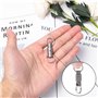 Neikafan Porte-Clés Amovible Titane à Double Extrémité Pivotant - Déclenchement Rapide Anneau Porte Clef Mousqueton - Accessoire