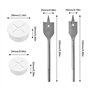 Neikafan 20 Pièces Passe Cable Caoutchouc Blanc 20mm 25mm Oeillet Passe Cable Rond Mural Pour les Meubles de Bureau Table Bureau