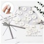 Neikafan 20 Pièces Passe Cable Caoutchouc Blanc 20mm 25mm Oeillet Passe Cable Rond Mural Pour les Meubles de Bureau Table Bureau