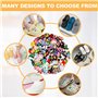 Neikafan Charmes de Chaussure 126 Pièces Pins Chaussures pour Crocs Decoration Shoe Charms Accessoires pour Sabots Sandales, Cad