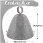 Chapeau de Sauna 3 Pièces Bonnet de Sauna en Feutre Sauna Chapeaux pour homme et femme Anti-chaleur Sauna Chapeau Protégez Tête 