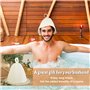 Chapeau de Sauna 3 Pièces Bonnet de Sauna en Feutre Sauna Chapeaux pour homme et femme Anti-chaleur Sauna Chapeau Protégez Tête 