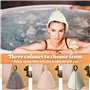 Chapeau de Sauna 3 Pièces Bonnet de Sauna en Feutre Sauna Chapeaux pour homme et femme Anti-chaleur Sauna Chapeau Protégez Tête 