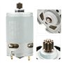 Moteur à Courant Continu à 9 Dents, 12V 90W Moteur Électrique à Courant Continu Industriel Moteur à Vitesse Unique Industriel Po