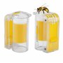 Duokon 2pcs Portable Abeille Reine Marquage Catcher en Plastique Une Main Marqueur boîteille Plongeur en Peluche Apiculteur Outi
