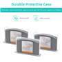 Mcbazel LOT 10 N64 Housse de Protection Transparentes étui de Rangement Cartes de Jeu Anti-Poussière pour Nintendo N64