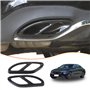 METYOUCAR Silencieux d'échappement en acier inoxydable pour Mercedes Benz A/B/C/E/CLA/CLS/GLC/GLE/GLS (Noir)