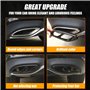 METYOUCAR Silencieux d'échappement en acier inoxydable pour Mercedes Benz A/B/C/E/CLA/CLS/GLC/GLE/GLS (Noir)