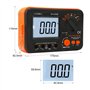 LYCEBELL Testeur de Résistance D'isolement Numérique LC-VC60B 0,1~200 MΩ Mégohmmètre, DC 250V/500V/1000V AC 750V avec d'alerte h