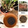BORDEAG Lot de 9 supports pour plantes en pot, 30 cm, support pour plantes, pot de fleurs, grille de drainage en maille pour jar