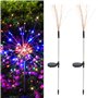 Lot de 2 lampes solaires pour jardin extérieur