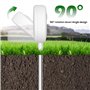 BORDEAG Testeur De Sol 4-en-1, Appareil De Mesure Ph du Sol, Température/Humidité/Fertilité, Testeur Numérique D'humidité du Sol