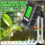 Vegena Testeur de pH de sol 6 en 1 - Testeur d'humidité pour plantes - Avec fertilité du sol / humidité / pH / température / lum