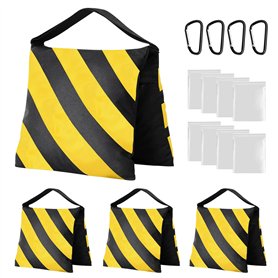 4 Pcs Sac De Sable，Sac De Lestage，Poids De Lestage，Reflecteur Lumiere Photo，Sable pour Bac A Sable，Sandbags Fitness Sacs De Sabl