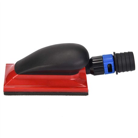 Semme Bloc de ponçage à la poussière pour ponceuse manuelle Orbital 70 x 125 mm Système d'aspiration de la poussière