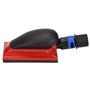 Semme Bloc de ponçage à la poussière pour ponceuse manuelle Orbital 70 x 125 mm Système d'aspiration de la poussière