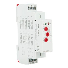 GRT8-M1 AC/DC 12V ~ 240V Relais Temporisé Multifonctionnel Modulaire avec 10 Fonctions Montage sur Rail DIN