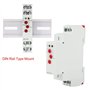GRT8-M1 AC/DC 12V ~ 240V Relais Temporisé Multifonctionnel Modulaire avec 10 Fonctions Montage sur Rail DIN