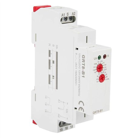 AC/DC 12V ~ 240V GRT8-B1 Mini Relais Temporisé avec Mise Hors Tension 0