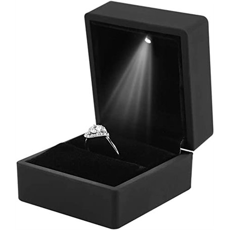 Salmue Boîte-cadeau de bijoux avec lumière LED