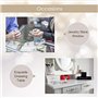 Salmue Boîte-cadeau de bijoux avec lumière LED, collier Bracelet bagues pendentif étui de rangement pour proposition de mariage 