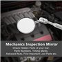 Keenso Miroir Télescopique, Outil Télescopant de Main Outil d'Inspection de Miroir Outil de Réparation Rétractable avec la Poign