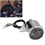 Keenso Jauge de Compteur de Vitesse, Indicateur de Vitesse 65 mm Face Imperméable Protection UV LED Mécanique Compteur Kilométri