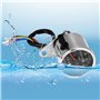 Keenso Jauge de Compteur de Vitesse, Indicateur de Vitesse 65 mm Face Imperméable Protection UV LED Mécanique Compteur Kilométri