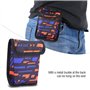 Petit Sac Souple avec Serrure,Cartouche Portable Porte-Pochettes pour env 30 Balles Souples Petites Fléchettes, des Pinces pour 