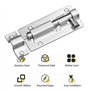 Targette de Porte,Verrou de Porte,10 pièces Loquet Porte Exterieur,Targette de Porte Exterieur avec Vis pour Chambre Salle de Ba