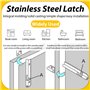 Targette de Porte,Verrou de Porte,10 pièces Loquet Porte Exterieur,Targette de Porte Exterieur avec Vis pour Chambre Salle de Ba