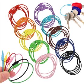 50 Pièces Anneaux Porte Clés en Acier Inoxydable